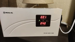 Стабилизатор напряжения Real-El Stab Slim-500 White (EL122400006) фото от покупателей 2
