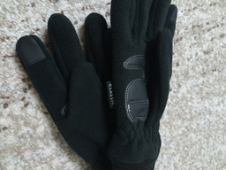 Перчатки флисовые сенсорные Storm Unis. XL/22-24см; Voron. Универсальные зимние перчатки Штурм.
