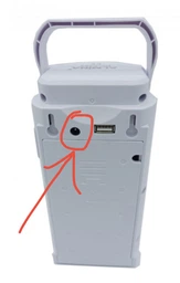 Ліхтар туристичний ручний акумуляторний переносний світлодіодний Fujita Power Bank LED 220V з повер банком Синій фото від покупців 4