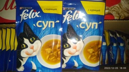 Вологий корм для котів Felix Soup Фелікс суп з куркою пауч 48 г 30 шт (7613036632331) фото от покупателей 14