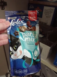 Упаковка лакомств для котов Purina Felix Party Mix Океанический Микс со вкусом лосося и форели 8 шт по 60 г (7613287631442) фото от покупателей 1