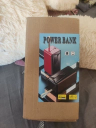 Павербанк Power bank 4 роз'єми I-Battery 80000 mAh з ліхтариком та вбудованими кабелями Чорна фото от покупателей 9