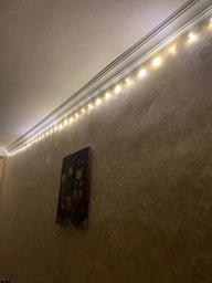 Гибкая медная гирлянда на батарейках РОСА капля 50LED DL 5м синяя 1000-RV-104B фото от покупателей 6