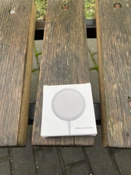 Беспроводная зарядка для iPhone 12 apple MagSafe Charger Foxconn White + Кабель для Apple Lightning в подарок