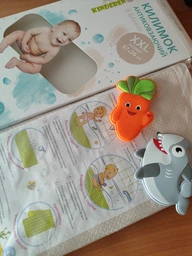 Большой детский коврик для ванны Kinderenok XXL бежевый (071114_001) фото от покупателей 3