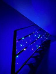 Гибкая медная гирлянда на батарейках РОСА капля 50LED DL 5м синяя 1000-RV-104B фото от покупателей 5