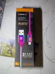 Кабель Real-El Premium USB A - Type C Rainbow 1 м (EL123500050) фото від покупців 2