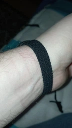 Тканевый монобраслет Braided Solo Loop MRK для фитнес браслета Xiaomi Mi Band 6/5/4/3 (S) 150mm бело-розовый (mrk3030) фото от покупателей 2