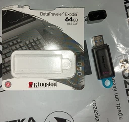 Флеш пам'ять USB Kingston DataTraveler Exodia 128GB USB 3.2 Gen1 Black/Yellow (DTX/128GB)