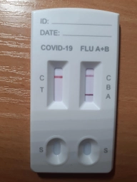 Тест-набор иммунохроматографический Verus Комби-Covid-19/Influenza A/B-тест-МБА для выявления антигенов коронавируса COVID-19 и вирусов гриппа А и В (4820214041110) фото от покупателей 3