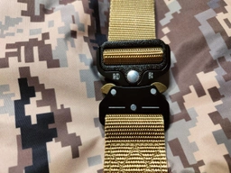 Ремінь тактичний військовий Assault Belt з пряжкою Cobra Койот (для штанів або розвантажувального поясу) 1104-C