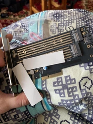 Плата расширения Frime PCI-E x4 to M.2 (B & M Key) NVMe (ECF-PCIEtoSSD002.LP) фото от покупателей 1