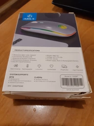 Беспроводная мышка, 2.4ГГц и Bluetooth, АКБ подсветка, iMice E-1300, черная (117178) фото от покупателей 3