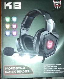 Проводная игровая гарнитура ONIKUMA Gaming with LED K8, USB, 3.5mm, 2.2m, Camouflage-Green