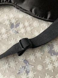 Маска для сну шовкова + беруші Silenta Silk Black (128001) фото від покупців 1