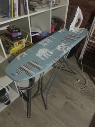 Чехол для гладильной доски Мій Дім Мятные слоны 120 х 40 см (CU6031) фото от покупателей 7