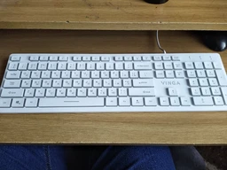 Клавіатура дротова Vinga KB410 USB White фото від покупців 1