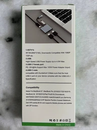 USB хаб на 2 х HDMI USB 3.0 PD Розгалужувач для ноутбука перехідник Type-C Адаптер USB C - Dual HDMI PAVLYSH P4 фото від покупців 5