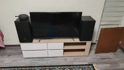 Тумба під телевізор з дверцятами TV Moreli Т-205 від Moreli Венге темний/Білий  фото від покупців 7