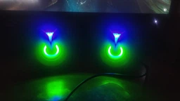 Колонки компьютерные MUSIC D.J. K8-5W с разноцветной подсветкой, USB+3.5 mini-Jack Черный фото от покупателей 6