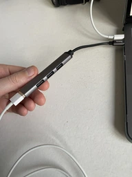 USB HUB HOCO HB26 4in1 (Type-C to USB3.0+USB2.0*3), Steel фото від покупців 1