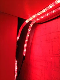 Светодиодная Led лента 5050 RGB на самоклеющейся основе комплект пультом блоком питания 10 метров лед диодная водостойкая гирлянда 12 вольт для подсветки фото от покупателей 3
