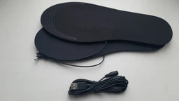 Теплые Стельки usb с подогревом Нагревательные элементы USB для ног универсальные обрезные Черные фото от покупателей 4