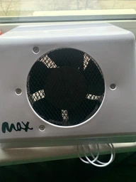 Профессиональная настольная вытяжка MAX для маникюра и педикюра, 120W. Белый
