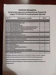 Аптечка универсальная Poputchik (02-022-П) фото от покупателей 6