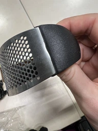 Прес для часнику GARLIC PRESS ручний із нержавіючої сталі подрібнювач металевий з ручкою чорний часникодавка фото від покупців 18