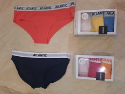 Набор трусиков хипстеров женских хлопковых Atlantic 3LP 177 L 3 шт KOR/ZOL/NIE (5903351349024)