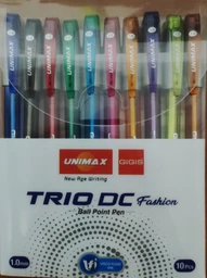 Набор шариковых ручек Unimax Trio-DC ассорти 10 цветов чернил 1 мм 10 цветов корпуса одноразовая (UX-108-20) фото от покупателей 7