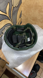 Баллистическая шлем-каска Fast цвета олива стандарта NATO (NIJ 3A) M/L фото от покупателей 4