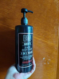 Гель для душу, волосся та обличчя для чоловіків - Dead Sea Collection Men's Sandalwood Face, Hair & Body Wash 3 in 1 1000ml (677413-58700) фото від покупців 14