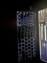Накладка на клавиатуру Fruct для MacBook Air 13 2020/MacBook Air 13 M1 (2021) EU Черная Украинские буквы фото от покупателей 9