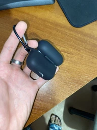 Силиконовый футляр с карабином для наушников AirPods Pro Lilac фото от покупателей 15