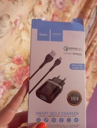 Зарядний пристрій HOCO C12Q USB/18W/3A адаптер із швидкою зарядкою Black (C72QB)
