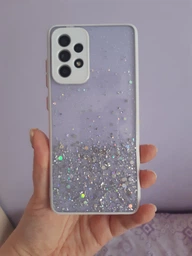 Чохол Stardust з кольоровими бортиками для Samsung A52 Рожевий