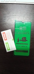 Защитное гибкое стекло Ceramic Glass 9D для Xiaomi Redmi Note 8 Pro Глянцевое фото от покупателей 1