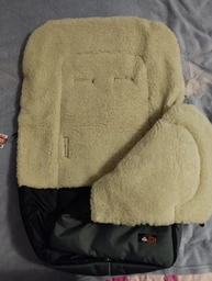 Зимний конверт-чехол на овчине в коляску,на санки For Kids Maxi (Красный) фото от покупателей 3