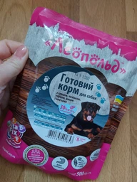 Упаковка вологого корму для собак Леопольд Готовий корм із серцем печінкою куркою та рисом із овочами 500 г х 12 шт (4820185491853-12) фото від покупців 1
