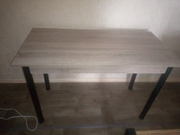 Стол кухонный Ferrum-decor Бенита 75x120x70 Черный ДСП Дуб Артизан 16мм (BEN0013)