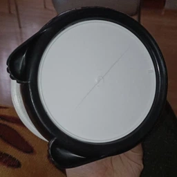 Відро для сміття настільне з кришкою MVM BIN-07 1,2L WHITE (1.2 л) Біле фото від покупців 1