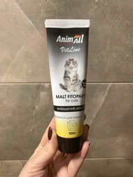 Фитопаста AnimAll VetLine для выведения шерсти для котов 100 г (4820150206642) фото от покупателей 17