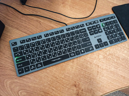 Клавиатура проводная A4Tech FX60H USB Grey Neon backlit (4711421978309) фото от покупателей 5