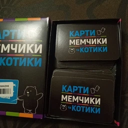 Настільна гра Карти мемчики та котики Strateg 30729 розважальна патріотична фото від покупців 7