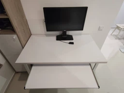 Компьютерный стол Ferrum-decor Дейв 75x140x70 белый ДСП Дуб Сан-Марино 32мм фото от покупателей 6