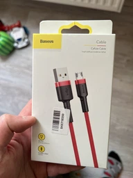 Кабель Baseus Cafule Cable Lightning – USB 1.0 м 2 A Red/Black (CALKLF-B19) фото от покупателей 14