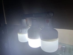 USB LED Лампа туристична кемпінгова 80 W Світильник акумуляторний 2400 мАг, ліхтар нічник з підвісом, Портативна похідна лампочка з зарядкою фото від покупців 12