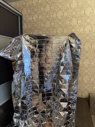 Термоковдра рятувальна Eco Fabric 160 x 210 см (КРТ-01) фото від покупців 3